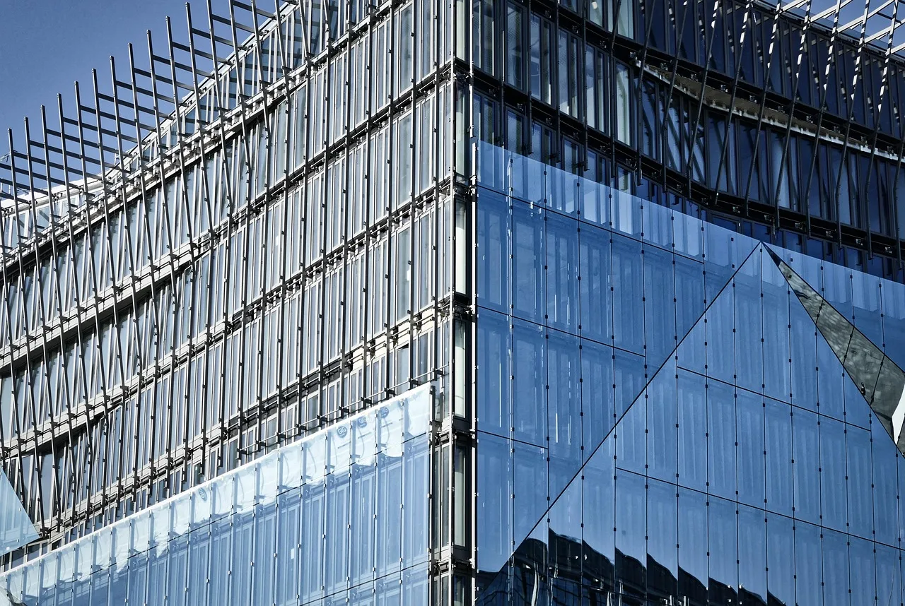 architecture, glass facade, construction site, window, building, glass, office building, house facade, facade, urban, structure, to build, fensterbau, new building, renovation, modernization, repair, planning, implementation, building construction